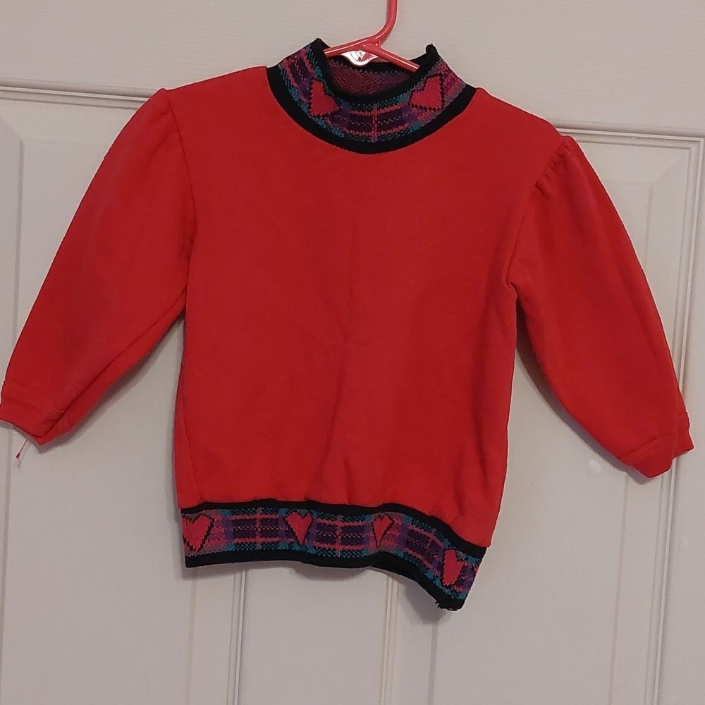 Vintage Girls Punk Mock Sweater Size 2T
